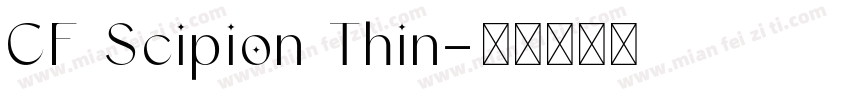 CF Scipion Thin字体转换